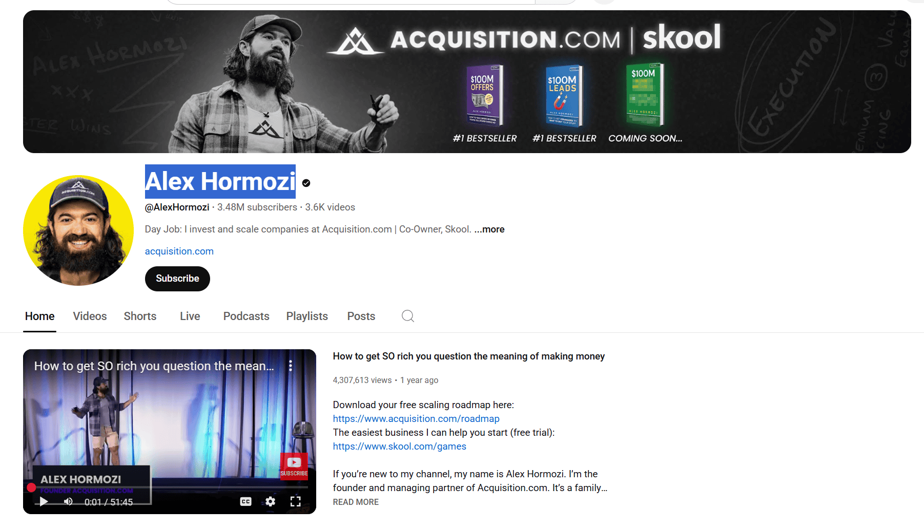 alex hormozi channel YouTube Affiliate Marketing: How To Win Big