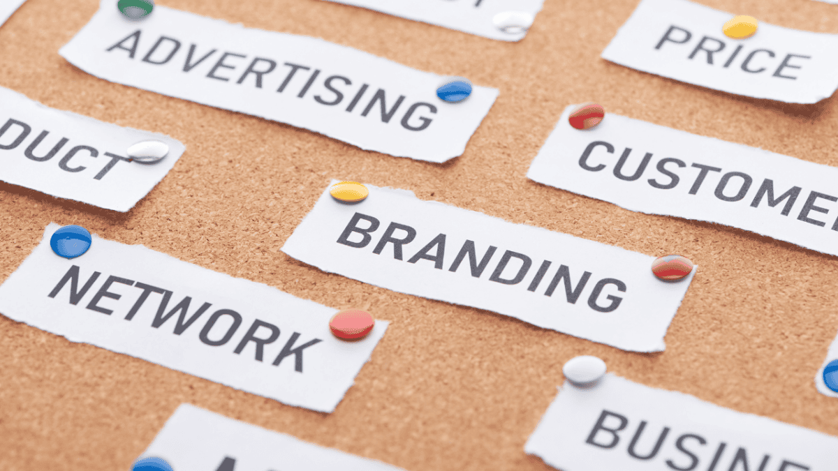 Marketing strategy concepts including branding, customers, and networking for businesses creating digital passes