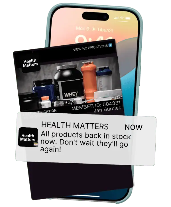 Restock alerts without an app using Apple Wallet and Google Wallet with push notifications and QR code signup