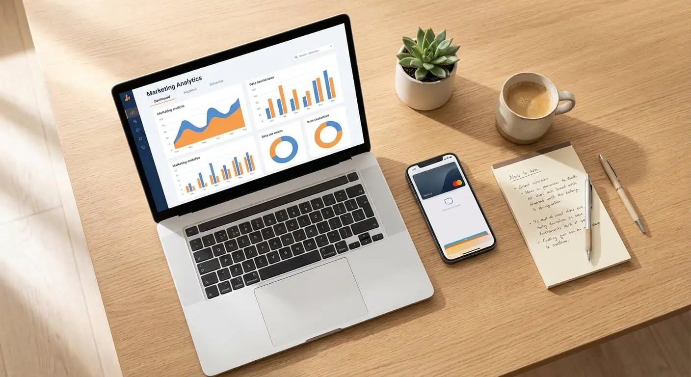 Alt text: Influencer marketing KPI dashboard showing wallet pass adds by creator, notification performance, and click-to-sale attribution metrics for an influencer campaign